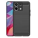 COVERBLACK Silicone Matte Rubber Hybrid Case Back Cover for Mi Poco X6 5G - Black