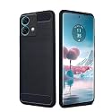 COVERBLACK Silicone Matte Rubber Hybrid Case Back Cover for Moto Edge 40Neo - Black