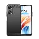 COVERBLACK Silicone Rubber Hybrid Case Back Cover for Oppo CPH2495 / A78 5G (6.56) - Black