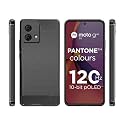 COVERBLACK Silicone Rubber Hybrid Case Back Cover for Motorola Moto G84 5G - Black