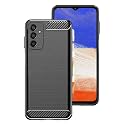 COVERBLACK Silicone Rubber Hybrid Case Back Cover for Samsung A25 5G - SM-A256E - Black
