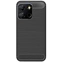 COVERBLACK Silicone Rubber Hybrid Case Back Cover for Itel A662LM / A60 / A60s / A662L - Black
