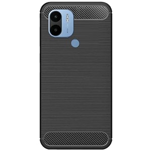 coverblack silicone rubber hybrid case case back cover for redmi a1 mi - black