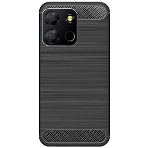 coverblack silicone rubber hybrid case case back cover for itel a662l  itel a60  a60s - black
