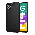 COVERBLACK Silicone Rubber Hybrid Case Case Back Cover for Samsung F14 5G - SM-E146BZ - Black