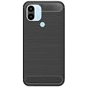 COVERBLACK Silicone Rubber Hybrid Case Case Back Cover for Mi REDMI A1 Plus MZB0CIBIN - Black