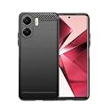 COVERBLACK Silicone Rubber Hybrid Case Case Back Cover for Vivo V2303 / Vivo_V29e 5G - Black