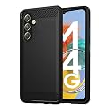 COVERBLACK Silicone Rubber Hybrid Case Case Back Cover for Samsung A34 5G -SM-A346E - Black