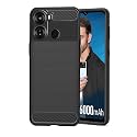 COVERBLACK Silicone Rubber Hybrid Case Case Back Cover for ITEL P662L / Itel P40 (6.6 Inch) - Black