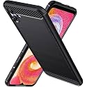 COVERBLACK Silicone Rubber Hybrid Case Case Back Cover for Samsung M13 5G -SM-M136B - Black