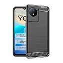 COVERBLACK Silicone Rubber Hybrid Case Case Back Cover for Vivo V2217 / Y02 - Black