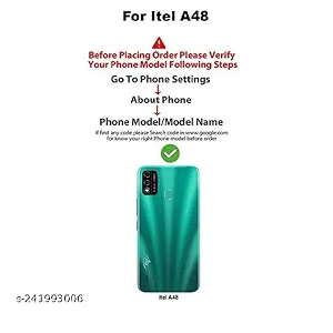 COVERBLACK Soft Rubber Back Cover Compatible Model