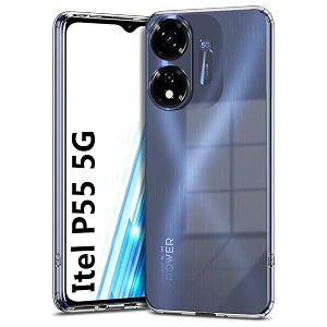 COVERBLACK Soft Rubber Back Cover for Itel