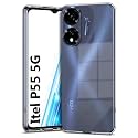 COVERBLACK Soft Rubber Back Cover for Itel