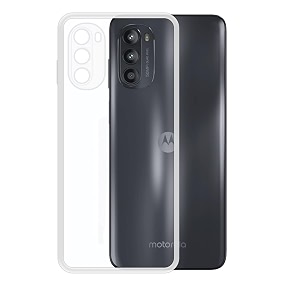 COVERBLACK Soft Rubber Back Cover for Motorola