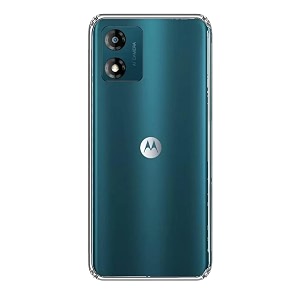 COVERBLACK Soft Rubber Back Cover for Motorola