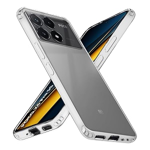 COVERBLACK Soft Rubber Back Cover for Poco