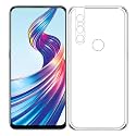 COVERBLACK Soft Rubber Silicon Clear Back Cover