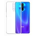 COVERBLACK Soft Rubber Silicon Clear Back Cover