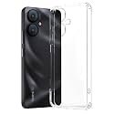 COVERBLACK Soft Rubber Silicon Clear Back Cover