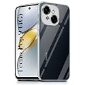 COVERBLACK Soft Rubber Silicon Clear Case Back