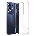 COVERBLACK Soft Rubber Silicon Clear Case Back