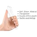 COVERBLACK Soft Rubber Silicon Clear Case Back