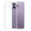 COVERBLACK Soft Rubber Silicone Clear Back Cover