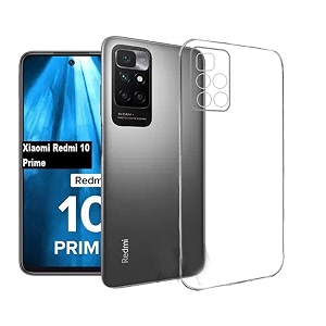 COVERBLACK Transparent Rubber Back Cover for Mi