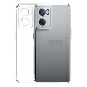 COVERBLACK Transparent Rubber Back Cover for Oppo