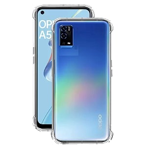 COVERBLACK Transparent Rubber Back Cover for Oppo