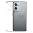 COVERBLACK Transparent Rubber Back Cover for Oppo
