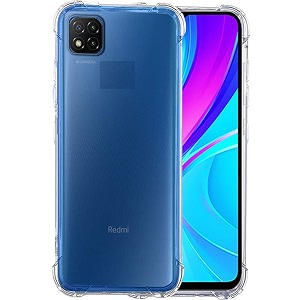 COVERBLACK Transparent Rubber Back Cover for Poco