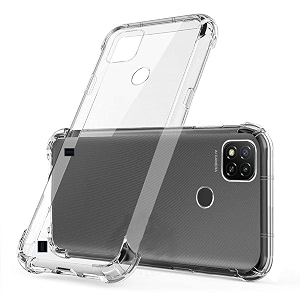 COVERBLACK Transparent Rubber Back Cover for Realme