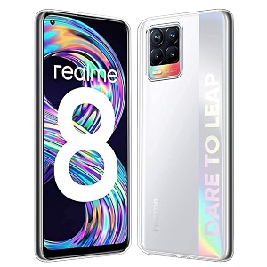 COVERBLACK Transparent Rubber Back Cover for Realme