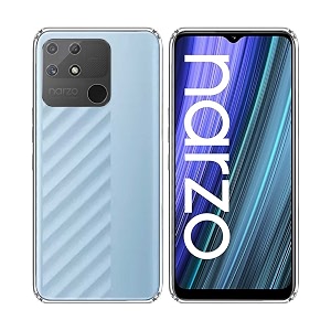 COVERBLACK Transparent Rubber Back Cover for Realme