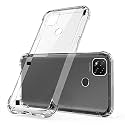 COVERBLACK Transparent Rubber Back Cover for Realme