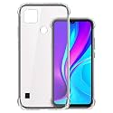 COVERBLACK Transparent Rubber Back Cover for Realme