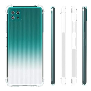 COVERBLACK Transparent Rubber Back Cover for Samsung