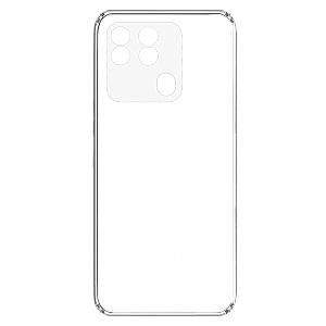 COVERBLACK Transparent Rubber Case Back Cover for