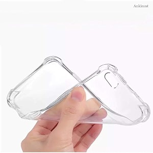 COVERBLACK Transparent Rubber Case Back Cover for