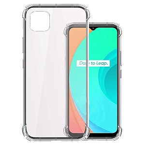 COVERBLACK Transparent Rubber Case Back Cover for