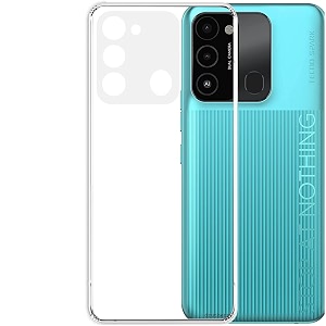 COVERBLACK Transparent Rubber Case Back Cover for