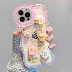 COVERLY 3D Cute Creative Bear Flower Cartoon