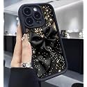 COVERLY Black Bow Glitter Back Case for