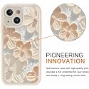 COVERLY Cream Floral Back Case Cover for