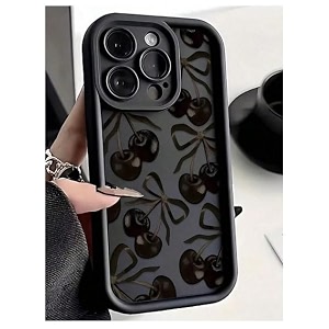 COVERLY Cute Cherry BowKnot Back Case Cover