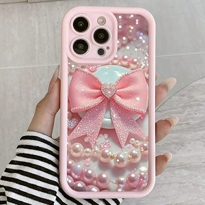 COVERLY Cute Necklace Bowknot Back Case Cover