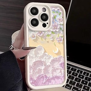 COVERLY Flowers Pattern Back Case Cover for