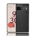COVERLY for Google Pixel 6 Back Cover | Flexible Crocodile Pu Leather | Full Camera Protection | Raised Edges | Super Soft-Touch Feel Hard Case | Protective Cover | Leather Case for Google Pixel 6